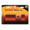 Kodak Max 6+2 AA Kalem Pil Alkalin 2A Pil 8li maks paket