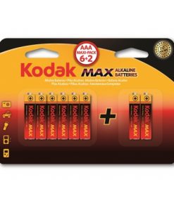 Kodak Max 6+2 AA Kalem Pil Alkalin 2A Pil 8li maks paket