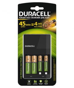 Duracell Cef 14 Pil Şarj Cihazı + 2 aa 1300mah + 2 aaa 750mah Şarjlı Pil Hediyeli