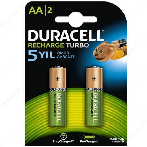 Duracell Şarj Edilebilir Aa Şarjlı Kalem Pil 2500 Mah 2'Li Paket