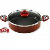 Taç Granit Basık Teflon Karnıyarık Tenceresi 32cm Basık Tencere