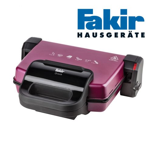 Fakir Izgara ve Tost Makinesi Gravis Violet 1800W Elektrikli Tost Makinası