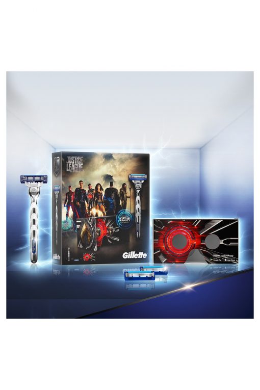 Gillette Mach3 Turbo Tıraş Makinesi + 2'li Yedek Bıçağı Justice League Set