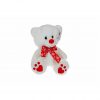 Pelüş Oyuncak Ayı Sevimli Peluş Ayıcık 25CM Kurdeleli Beyaz