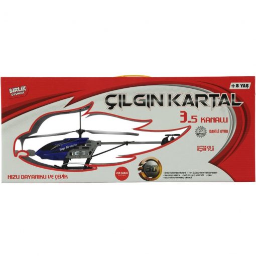 Uzaktan Kumandalı Helikopter Çelik Gövdeli 3.5 Kanallı Mavi R/C Oyuncak