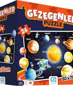 Eğitici Oyuncak Gezegenler Puzzle 24 Parça Yap boz Ca Games 5026