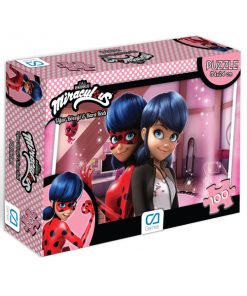 Miraculous Uğur Böceği & Kara Kedi Puzzle 100 Pembe Ca Games 5003