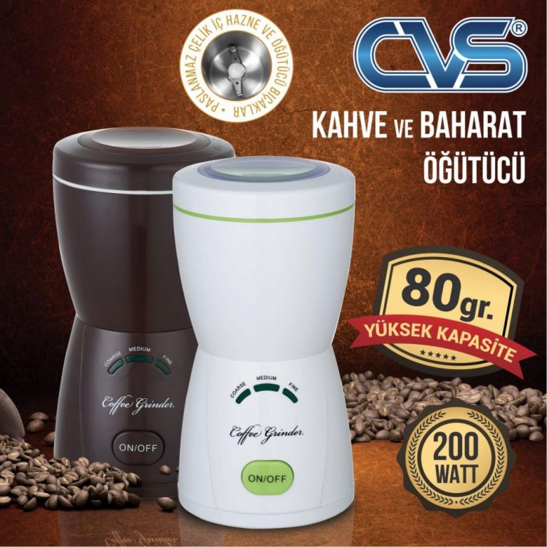 Cvs Kahve Değirmeni Öğütücü Baharat öğütme Makinası 200W EnSonu