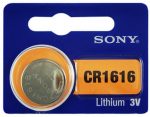 Düğme Pil 3 Volt Sony CR1616 Lithium Pil