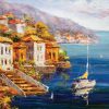 1000 Parça Puzzle Yap boz Sahilde Yelkenli 68x48 Keskin Color Puzz