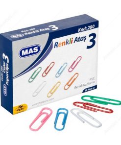 Mas Renkli Ataş 28 mm Pvc Kaplı