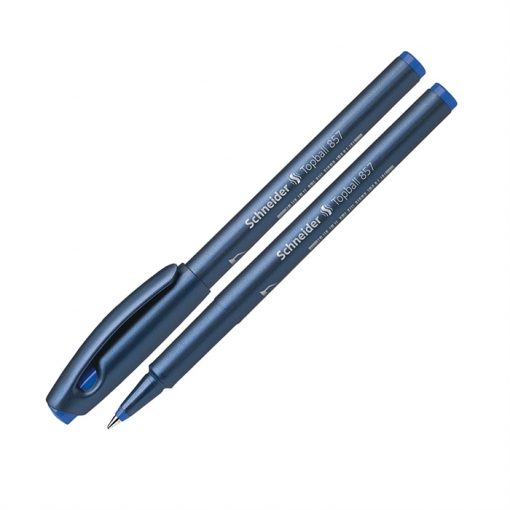 Schneider Topball 857 Kalem Mavi Renk Konik Uçlu 0.6mm Roller Pilot Kalem