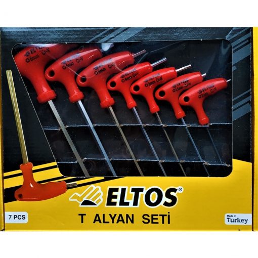 Alyan Takımı 7 Parça T Tipi Allen Seti Eltos Tas 007