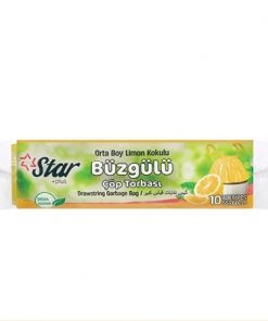 Starplus Çöp Torbası Büzgülü Orta Boy Limon 120gr 55x60