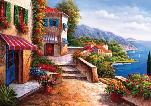 1000 Parça Yap boz Puzzle Amalfi Coast (11335) 68x48 Ks Games