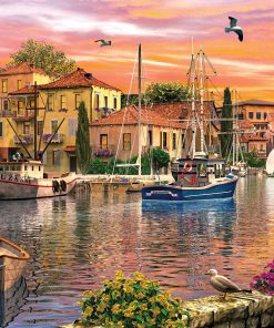 2000 Parça Yap boz Puzzle Harbour Sunset (11308) 68x48 Ks Games