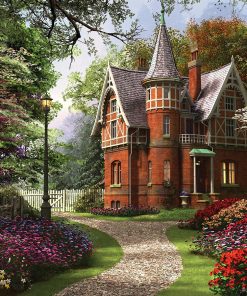 2000 Parça Yap boz Puzzle Victorian Cottage in Bloom (11294) 68x48 Ks Games