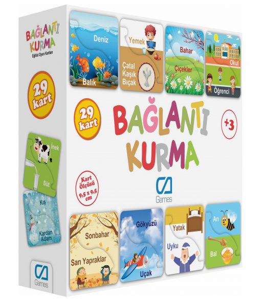 Bağlantı Kurma Eğitici Çocuk Oyunu 29 Parça Oyun Seti Ca Games 5043