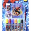 Örümcek Adam Kırtasiye Seti Not Defteri Kalemtıraş Silgi Kurşun Kalem Boyama Kalemleri Spiderman Set