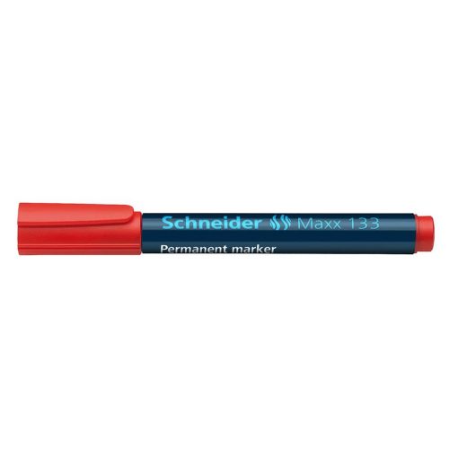 Schneider Marker Silinmez Koli Kalemi Kırmızı Renk Permanent Maxx 133 Kalem 11302