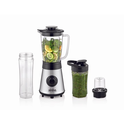 Sinbo Smoothie Blender Makinesi Çelik Detoks Yardımcısı 300W Muzlu Cam Hazneli Kademeli Shb 3149 - EnSonu