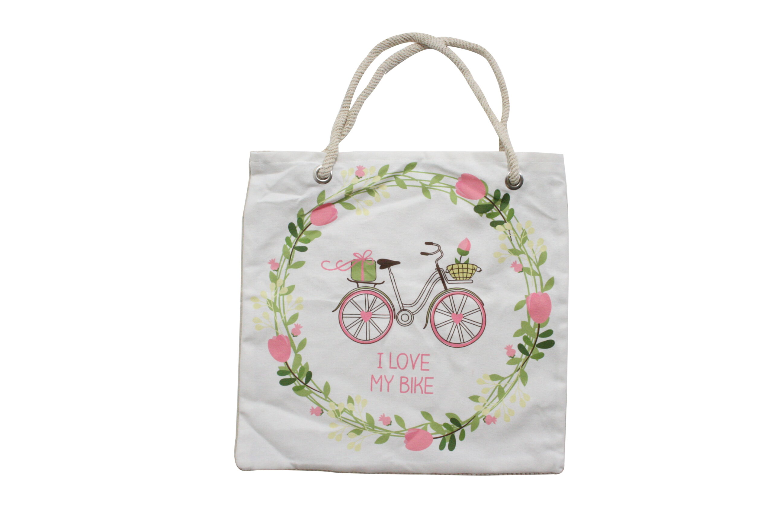 Bez Çanta Plaj Çantası Alışveriş Bez Torbası İpli Dijital Baskı Bf15