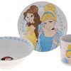 Disney Prensesler Çizgi Karakter Çocuk Yemek Takımı Kase Tabak Kupa Mama Seti