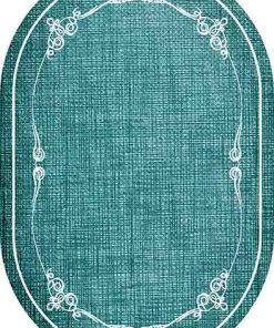 Oval Paspas Saçaklı Paspas Püsküllü Süngerli Hol Banyo Paspası 40x60cm Yeni Sezon 0414