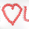 Sevgililer Günü Hediyesi Kalpli Mum Tealight 50li Paket Kalp Şeklinde Kırmızı Mum Seti