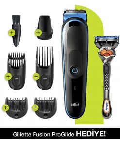 Erkek Bakım Kiti Braun Mgk 3245 Islak & Kuru 7in1  Şekillendirici + Gillette