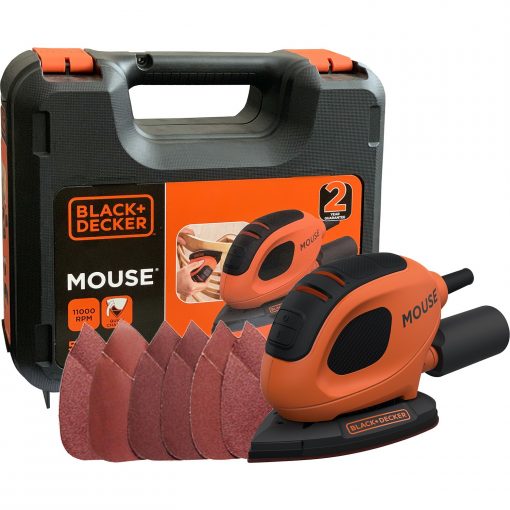 Black Decker BEW230K 55W Mouse Çok Amaçlı Zımpara