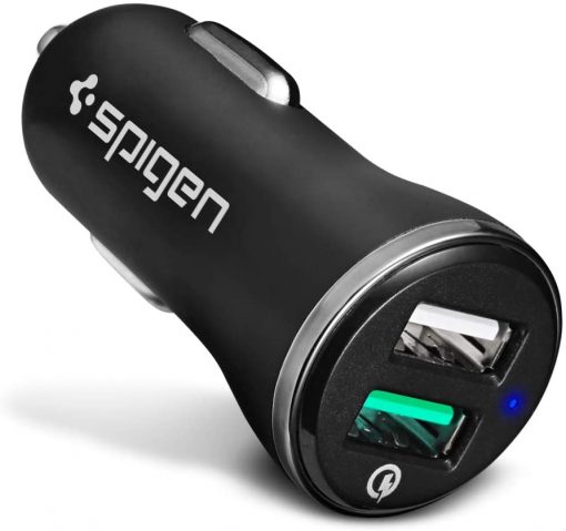 Spigen Essential 30W Hızlı Araç Şarj Cihazı 2 Port USB Qualcomm 3