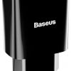 Baseus Speed Mini Dual Seyahat Şarjı 10.5W Siyah