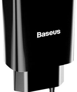 Baseus Speed Mini Dual Seyahat Şarjı 10.5W Siyah