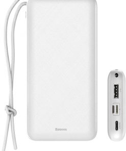 Baseus Powerbank Mini Q 20000 Mah Type-C Pd qc3.0 Hızlı Şarj Power Bank Beyaz