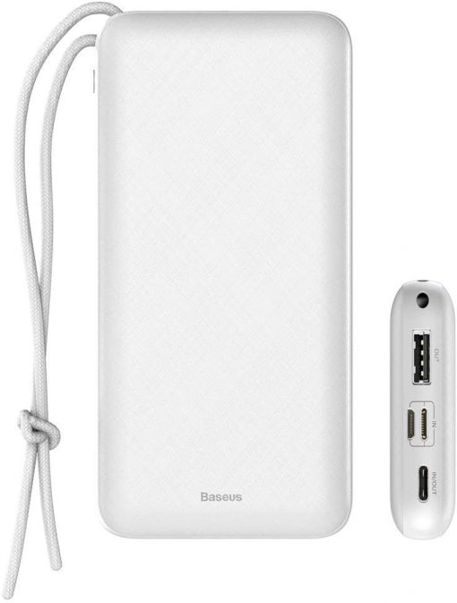 Baseus Powerbank Mini Q 20000 Mah Type-C Pd qc3.0 Hızlı Şarj Power Bank Beyaz