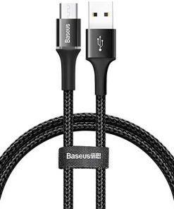 Baseus Şarj Kablosu CAMGH-B01 Halo Micro Cable 3A 1M Siyah