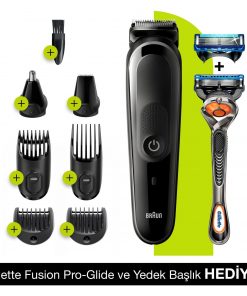 Braun Tıraş Makinesi MGK5260 Islak & Kuru 8 in 1 Saç ve Sakal Şekillendirici + Gillette