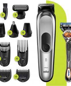 Braun Erkek Bakım Kiti MGK 7220 Kablosuz Islak ve Kuru 10u Bir arada Set + Gilette Hediye