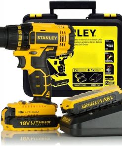 Stanley SBD20S2K Matkap 18V/1.5 Ah Li/Ion Çift Akülü Kömürsüz Vidalama/Matkap