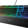Steelseries Oyuncu Klavyesi Apex 3 Gaming Klavye 10 Bölgeli RGB Sessiz Switch Ip32 Sıvı Dayanıklılık Türkçe Qwerty