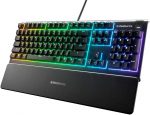 Steelseries Oyuncu Klavyesi Apex 3 Gaming Klavye 10 Bölgeli RGB Sessiz Switch Ip32 Sıvı Dayanıklılık Türkçe Qwerty