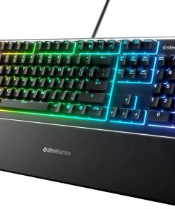 Steelseries Oyuncu Klavyesi Apex 3 Gaming Klavye 10 Bölgeli RGB Sessiz Switch Ip32 Sıvı Dayanıklılık Türkçe Qwerty