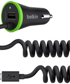 Belkin Şarj Cihazı BoostUp F8M890BT04-BLK Universal Araç Şarjı 17 Watt/ 3.4 Amp Çift Girişli %40 Daha Hızlı Şarj Etme Siyah