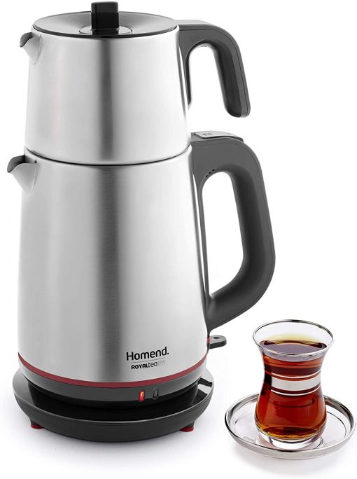 Homend Çay Makinesi 1711 Royaltea Çay Makinesi Gri