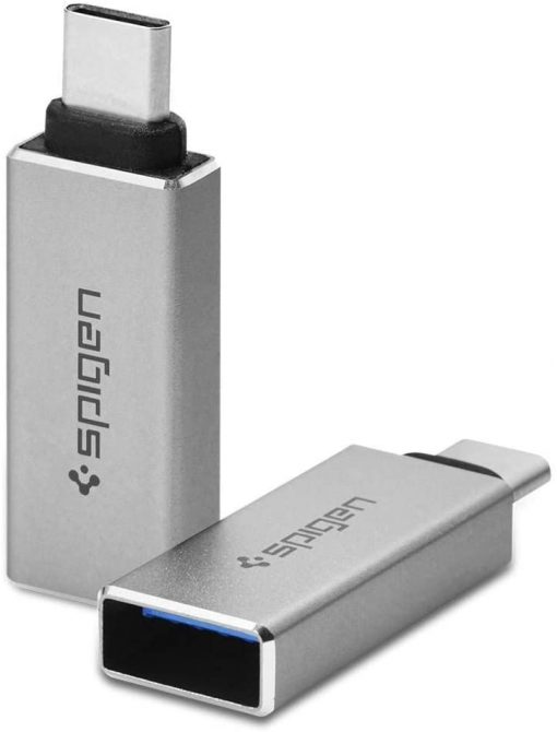 Spigen Dönüştürücü Essential CA300 USB-C to USB Giriş Dönüştürücü OTG Adaptör