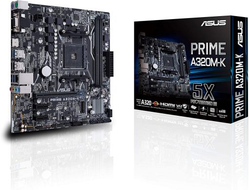Asus Prime A320M-K AMD A320 AM4 DDR4 3200 HDMI VGA M2 USB3.1 mATX