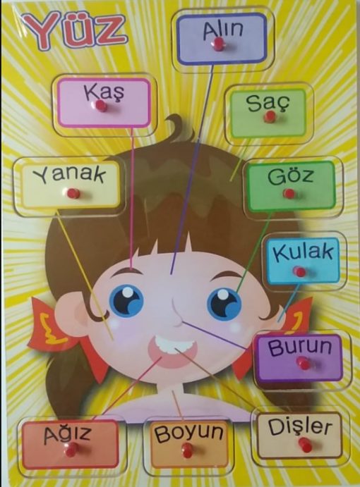 Canem İnsan Yüzü Kız Bultak Ahşap Puzzle HF-PT-2129