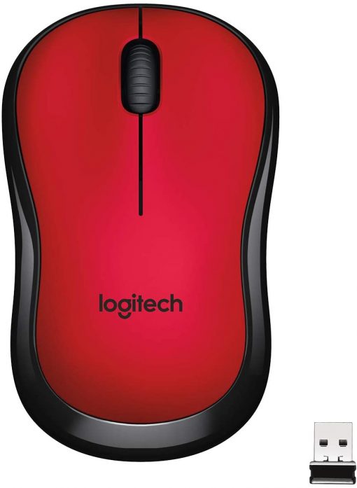 Logitech Mouse M220 Sessiz Kablosuz Fare 2.4 Ghz Bağlantı 1000 DPI Pc/Mac Kırmızı