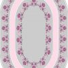 Oval Yolluk Paspas Saçaklı Püsküllü Süngerli Hol Banyo Paspası 50x80cm Yeni Sezon 0095